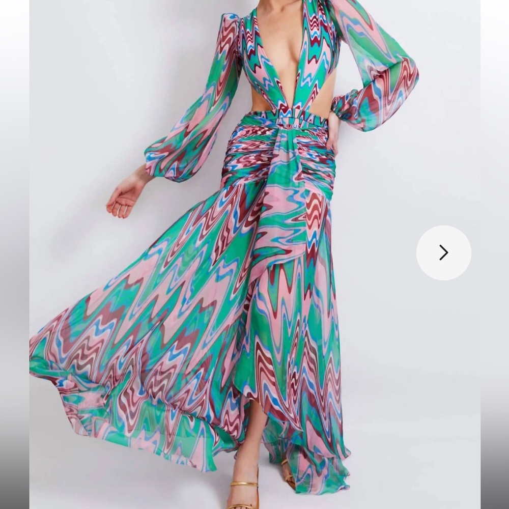 PatBO wave skirt
